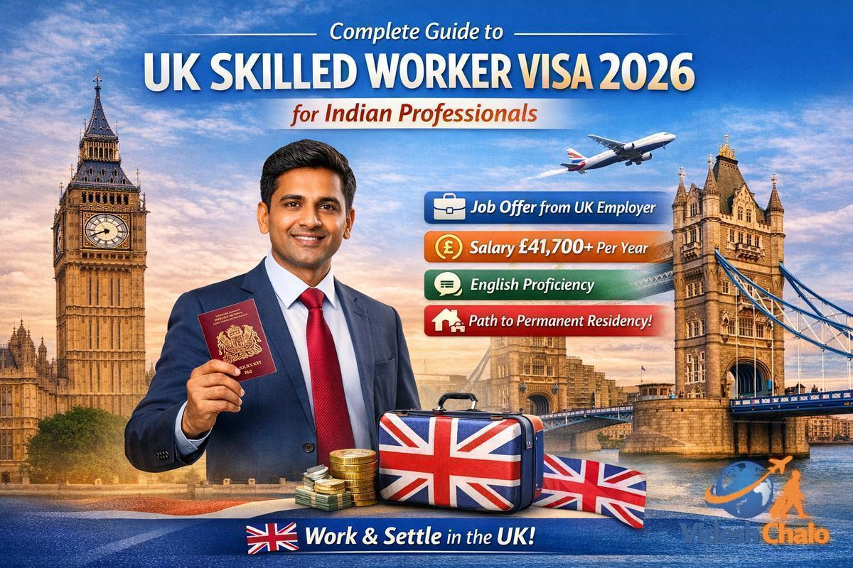 UK Work Permit Requirements, Fees, and Salary Thresholds for Indians 2026