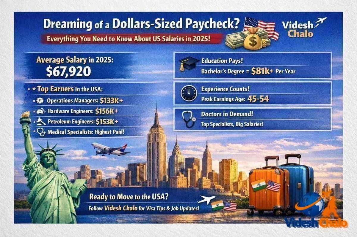 Average Salary in USA 2026: Highest Paying Jobs & State-Wise Wage Guide