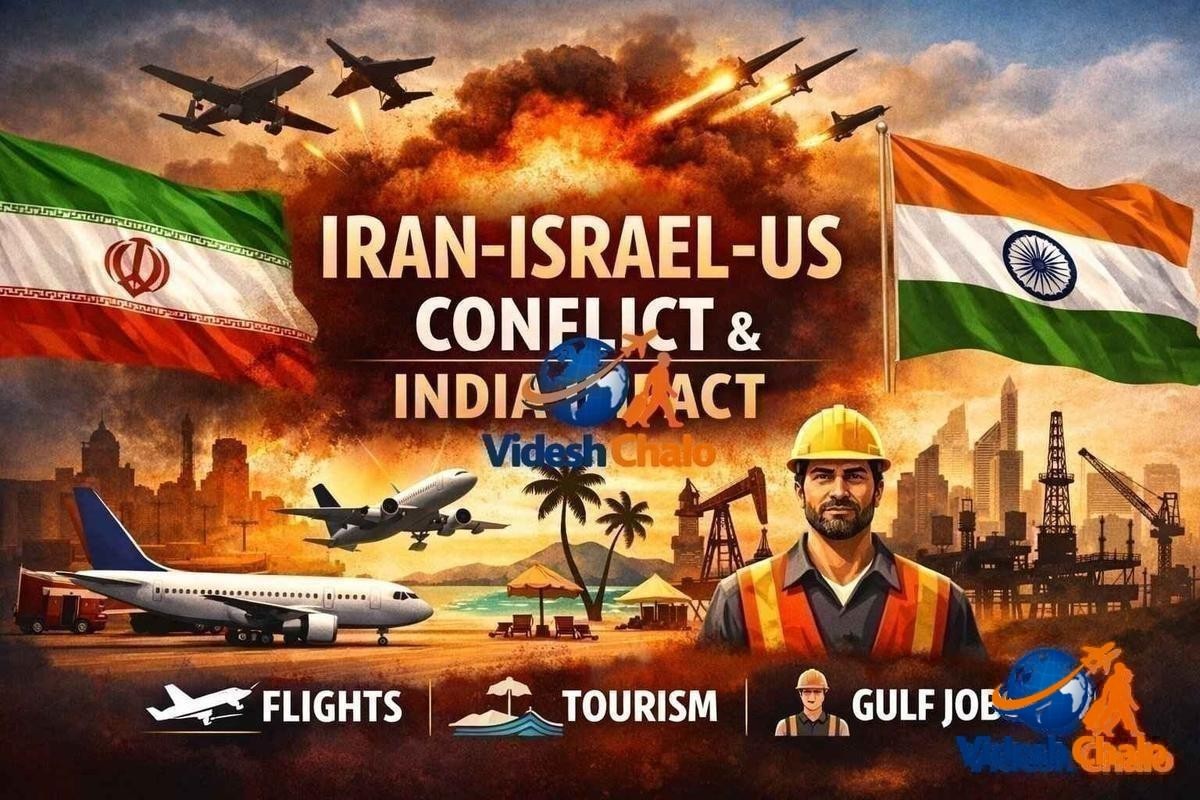 Iran Israel US conflict impact on India flights tourism Gulf jobs