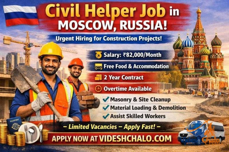 Civil Helper Job in Moscow – VideshChalo.com