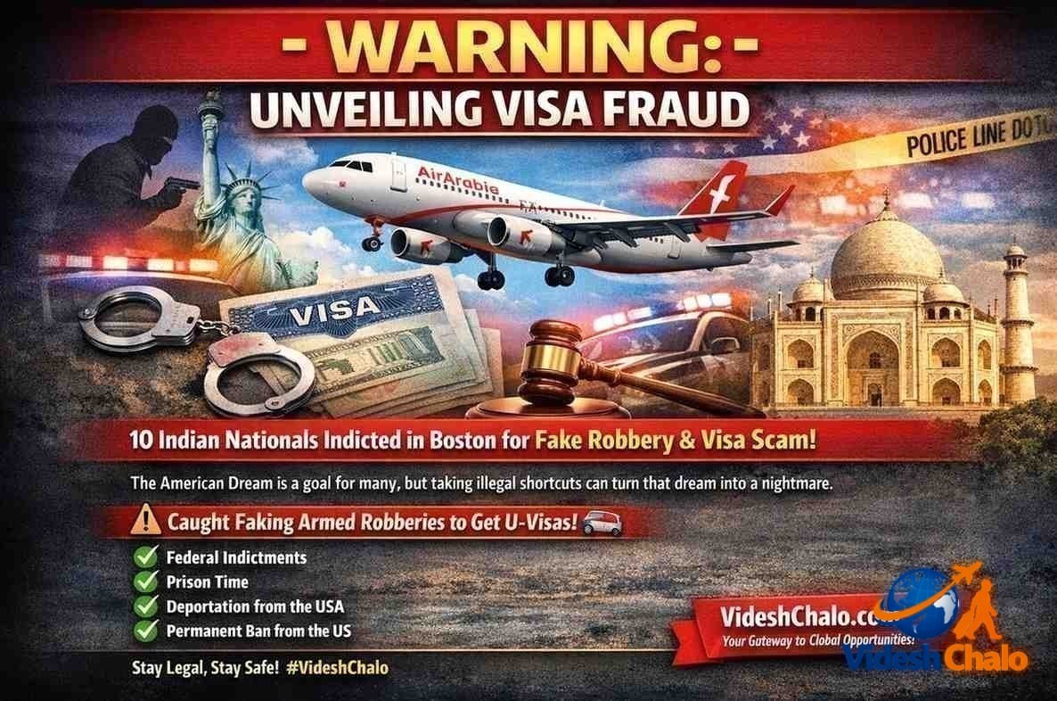 10 Indians Indicted in US for Massive Visa Fraud and Fake Robbery Scheme