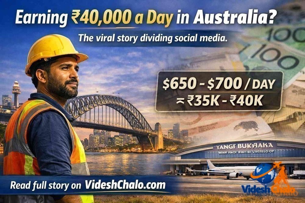 ₹40,000/Day: Indian Man in Australia Reveals Shocking Daily Income Breakup